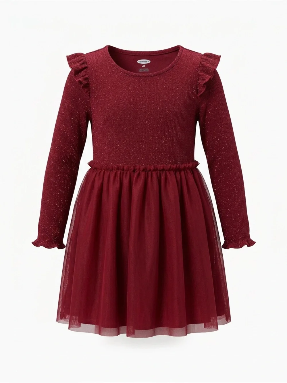 Old Navy Vibrant Red Ruffle Kids Dress